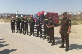 Dövlət Yanğından Mühafizə Xidməti Sumqayıtda zavodda yanğın-taktiki təlim keçirib
