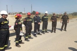 Dövlət Yanğından Mühafizə Xidməti Sumqayıtda zavodda yanğın-taktiki təlim keçirib