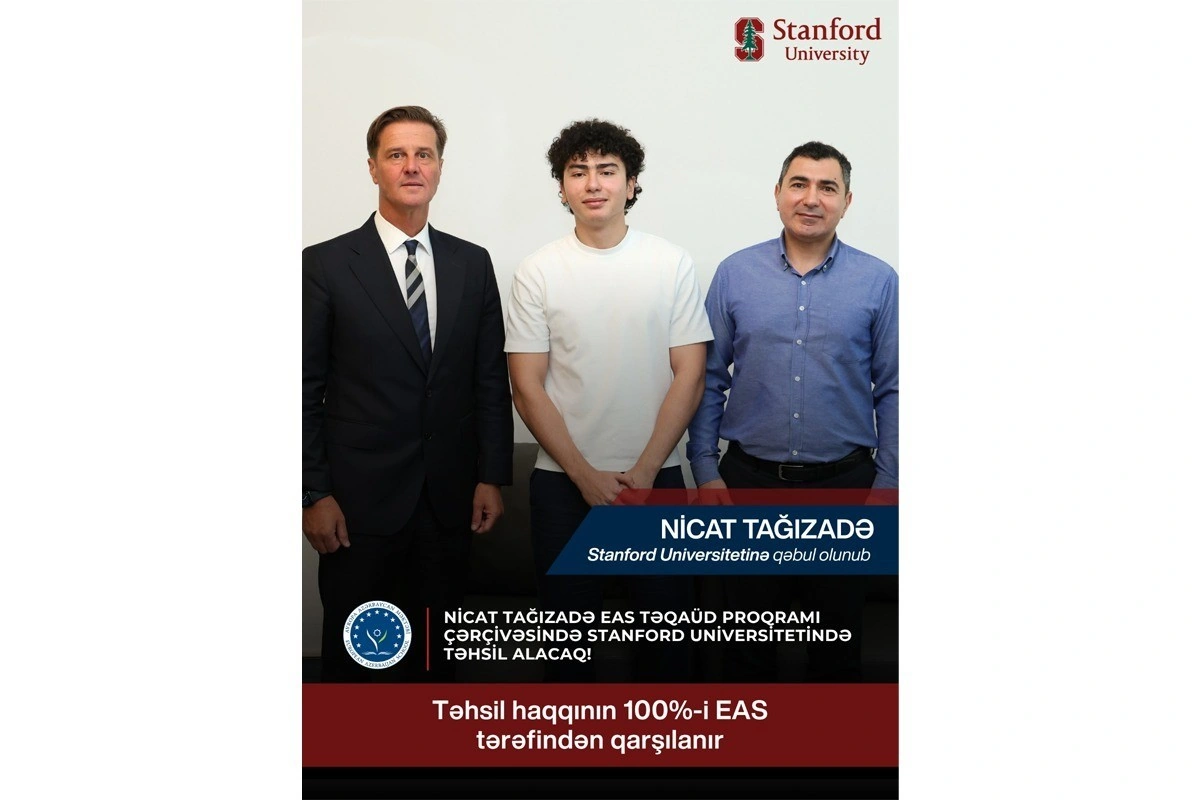 Avropa Azərbaycan Məktəbi məzununa Stanford Universitetində təhsil üçün 100% təqaüd dəstəyi verir - VİDEO